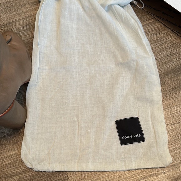 DOLCE VITA Joya Desert Leather Knit Zip Chunky Heels - Picture 10 of 10